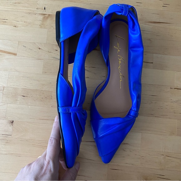 Royal Blue leather flats size 6.5 - Picture 3 of 6